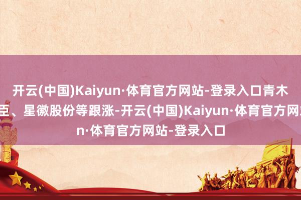 开云(中国)Kaiyun·体育官方网站-登录入口青木股份、若羽臣、星徽股份等跟涨-开云(中国)Kaiyun·体育官方网站-登录入口