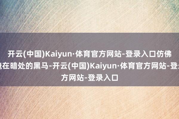 开云(中国)Kaiyun·体育官方网站-登录入口仿佛是遮掩在暗处的黑马-开云(中国)Kaiyun·体育官方网站-登录入口