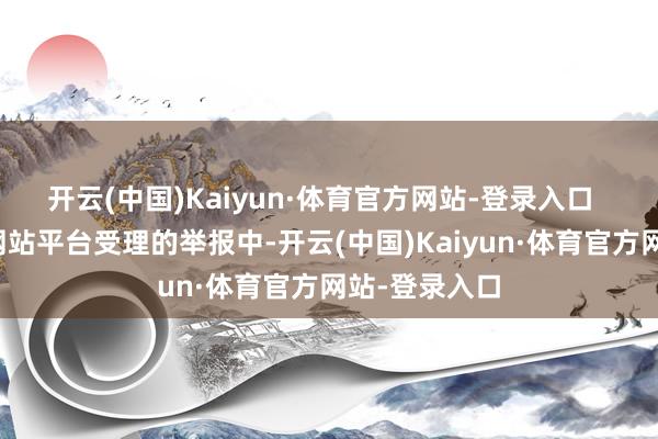 开云(中国)Kaiyun·体育官方网站-登录入口  在宇宙主要网站平台受理的举报中-开云(中国)Kaiyun·体育官方网站-登录入口